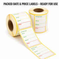 Rouleaux d'étiquettes en papier thermique 100x150mm, autocollants de codes-barres 50x25mm pour fruits, riz, légumes, engrais