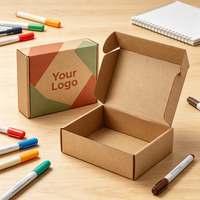 Cajas de Papel para Bálsamo Labial en Oferta, Caja de Envío Pequeña Personalizada con Logotipo, Caja de Cartón Corrugado para Maquillaje