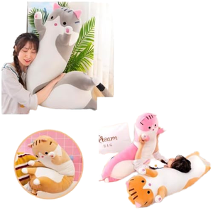 2023 simpatico peluche per gatti bambola lunga per gatti che dorme abbraccio di peluche giocattoli di peluche farciti personalizzati gatto imbottito lungo pillow2023 carino - Product Image 5