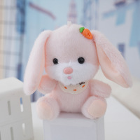 Peluches moelleux peluche lapin en peluche lapin porte-clés peluche carotte lapin poupée lapin de pâques en peluche longues oreilles jouets en peluche