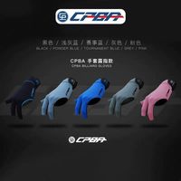 Haute qualité CPBA gant doigt ouvert gant de billard S/M/L/XL main gauche cinq couleurs billard billard piscine gants accessoires