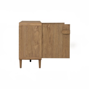 Natural Malaysian Oak LOME 1.6M <b>Sideboard</b> Scandinavian Solid Wood Buffet Cabinet for Eco-Friendly Dining Room <b>Storage</b> - Product Image 4