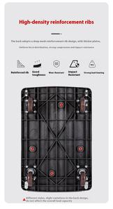 Carrello a Mano Pieghevole in Plastica a Quattro Ruote Silenzioso, Carrello Portautensili con Manico Pieghevole - Product Image 6