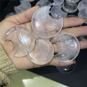 5cm buon prezzo <span class=keywords><strong>lune</strong></span> cristallo chiaro quarzo luna per la decorazione regalo di nozze guarigione - Product Image 4