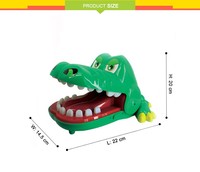 Set de farces pour enfants, jouet de décompression, bouche Crocodile, idéal pour faire des morsures en famille, 10 pièces