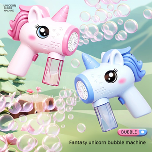 Nuevo diseño, juguete de <span class=keywords><strong>burbujas</strong></span> de unicornio, juguetes de <span class=keywords><strong>burbujas</strong></span> para niños al aire libre de verano, juguete de pistola de <span class=keywords><strong>burbujas</strong></span> eléctrica con luz - Product Image 4