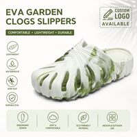 Sandales à enfiler écologiques et respirantes en peluche, personnalisables avec votre marque |   Sandales de plage légères antidérapantes en EVA |   Couleurs mélangées tendance
