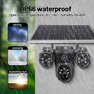 AOV 24 uur opname 12mp 3 lens 3 scherm 4g AI zonne-energie camera PTZ 360 bewegingsdetectie tracking beveiliging buitencamera - Product Image 2