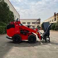 Trituratore di Legno Economico, Mini Attrezzatura per Skid Steer Loader, Accessorio per la Pulizia di Fattorie e Foreste