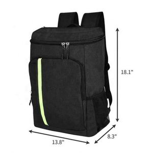 Mochila de Picnic Impermeable, Reutilizable, de Gran Capacidad, Negra, Aislada, con Logotipo Personalizado Impreso, Venta al Por Mayor - Product Image 2