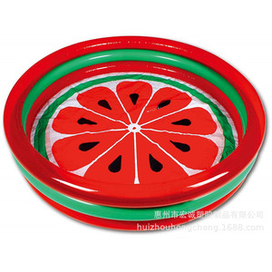 Inflatable Watermelon Pool For Kids 3-6 Years Old PVC Round Home Use - Product Image 1