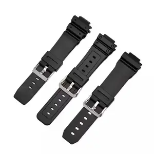 Wholesales Silicone Watch Band for Casio DW 5600 6900 9052 Waterproof ShockProof Rubber Silicon Watch Strap 16mm