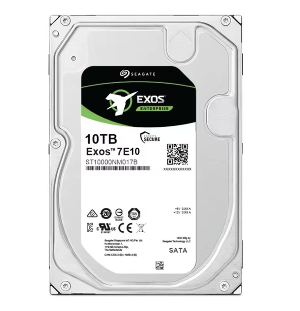 ST EXOS 7E10 10TB ST10000NM017B ENTERPRISE 3.5 HDD 7200rpm 256MB Cache SATA 6Gb/s Internal Hard Drive Server Hard Drive