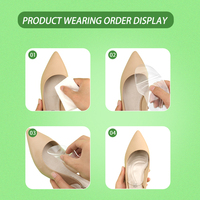 Coussinets en gel transparent pour l'avant-pied, autocollants antidérapants, soulagement de la douleur métatarsienne, réducteurs de taille de chaussure, coussinets doux pour les pieds, pour femmes, talons hauts