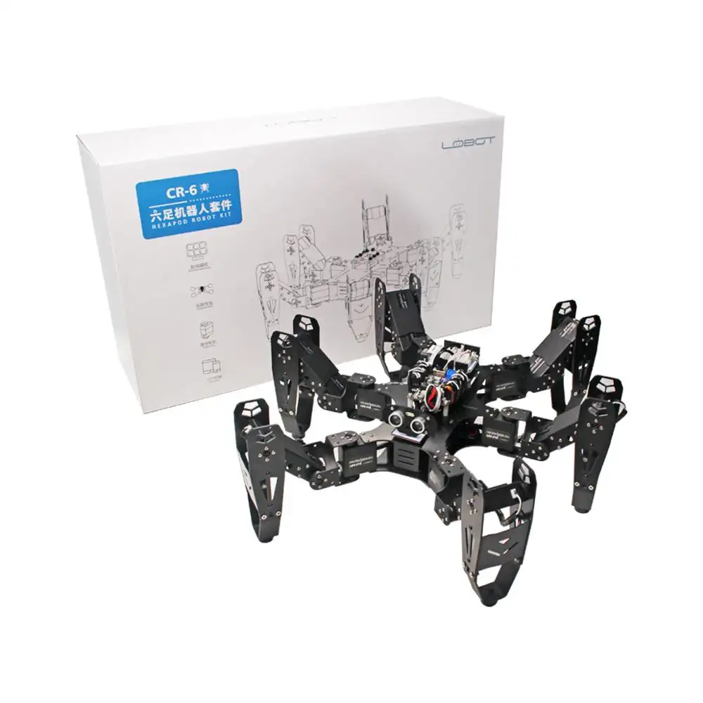Hiwonder CR-6 STEAM Education Arduino Spider Robot Hexapod Learning Kit 19DOF Programmable Multi-Legged Robot