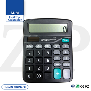 เครื่องคิดเลขตั้งโต๊ะพลาสติก M-28 SKD PCB 12 หลัก ใช้พลังงานสองระบบ โซลาร์เซลล์และแบตเตอรี่ จอแสดงผลขนาดใหญ่ ปุ่มกดใช้งานสะดวก <span class=keywords><strong>ฐาน</strong></span>กันลื่น - Product Image 1