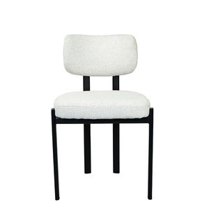 מגג מתכת מינימליסטית בד מרופד עיצוב אוכל כיסא למטבח הבית - Product Image 2