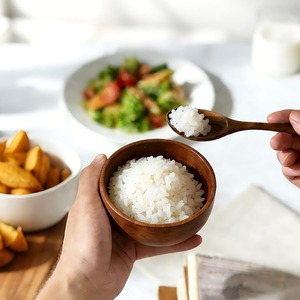 Bols de service en bois d'acacia légers, robustes et sûrs pour la cuisine, bols en bois pour servir des salades - Product Image 4