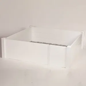 Легко собранный белый виниловый забор большого размера, коробочка для собак