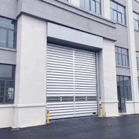 Porte à enroulement industrielle pour atelier, étanche, résistante au vent, durable, sécurisée, porte spirale haute vitesse