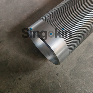 Filtres et gaines <span class=keywords><strong>Johnson</strong></span> en fil en V en acier inoxydable haute résistance à la compression pour puits d'eau, taille personnalisable - Product Image 2