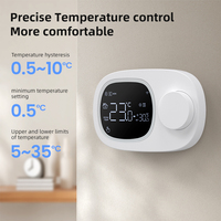 AVATTO WT598 Termostat Pintar WiFi TUYA Daya Ganda |   Mode Pemanasan/Pendinginan |   Kontrol Tombol Baterai/Tipe-C |   OEM/ODM Dapat Disesuaikan