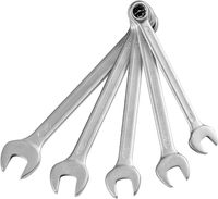 AIRFORCE Ensemble d'outils en acier forgé de 128 pièces, clés à molette réglables, clés hexagonales - Kit de réparation automobile et domestique général, boîte à outils en plastique