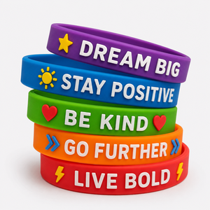 Bracelets promotionnels en silicone gaufré avec logo personnalisé pour événements, festivals, admission, collectes de fonds, campagnes de sensibilisation, cadeaux promotionnels - Product Image 5