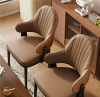 Chaises de salle à manger, usage domestique, style scandinave moderne, chaises à dossier haut de gamme, comptoir de cuisine, chaises pour hôtels et restaurants