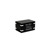 Urne funéraire noire mate gravable pour cendres, cercueil métallique personnalisé haut de gamme pour maison funéraire, boîte commémorative pour cimetière