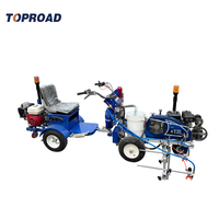 Machine de marquage routier hydraulique à pulvérisation à froid Toproad avec une largeur de pulvérisation de 5 à 60 cm et une épaisseur de 0,2 à 0,4 mm pour le traçage de lignes de peinture routière