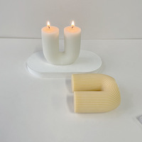 Bougie parfumée artisanale, mignonne et créative, en forme de colonne géométrique, cadeau pour la fête des mères, cadeau de mariage