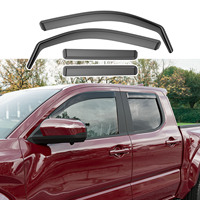 Deflectores de Viento y Protectores de Lluvia para Ventanas Laterales, Modelo Estadounidense para Toyota Tacoma 2024-2025, Ajuste Personalizado, Fácil de Limpiar, Larga Duración