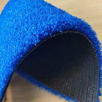 Césped azul sintético de alta densidad, Material PP, césped artificial/Tenis, Golf, Hockey, pistas de pádel, suelos deportivos