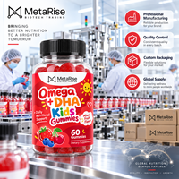 Complément alimentaire en gommes Omega DHA pour adolescents, marque privée OEM, nutrition cérébrale, 60 unités, 90 g