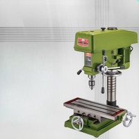 Machine de fraisage et de perçage de table ZX7016 pour travaux lourds, perceuse multifonction 16 mm pour le travail du métal et du bois