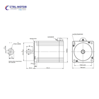 Motor paso a paso criogénico híbrido de 2 fases Nema 34 (86 mm) 5.5 N.m IP54