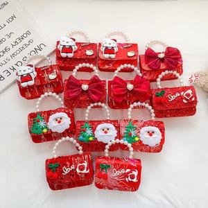 ถุงเงินกันน้ำแฟชั่น PU ปีใหม่สำหรับเด็กผู้หญิงกระเป๋าเป้สะพายหลังคาดลำตัวเจ้าหญิง - Product Image 1