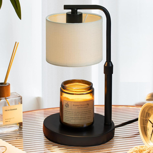 Lampe de table moderne en bois jaune écologique avec abat-jour en cristal conique, alimentation CA, base en bois, col flexible LED E26 3500K pour la décoration de chambre - Product Image 6