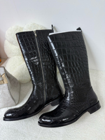 Bottes d'hiver pour homme en cuir de crocodile 100% - Choisissez la couleur pour commander