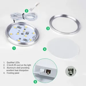 Trung Quốc điện áp thấp DC 12V bề mặt gắn vòng nhà bếp dưới tủ LED chiếu sáng - Product Image 4