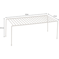 Étagère de rangement pour armoire, étagère à épices en fil métallique pour l'organisation des assiettes, des plats, du comptoir et du garde-manger