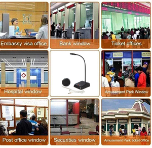 Sistema de Intercomunicación para Ventanillas con Altavoz y Micrófono Anti-Interferencia para Bancos, Oficinas, Hospitales - Product Image 3