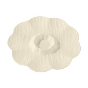 Plato para Dumplings Japoneses con Salsita, Textura de Piedra, Melamina Irrompible, Forma de Flor, Bandeja para Sushi para Restaurante y Uso Doméstico - Product Image 1