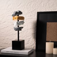 Statue d'art en forme de personnage coupé en tranches, sculpture humaine abstraite moderne et créative, objet d'artisanat original pour bureau, salle d'exposition, étagère, décoration douce