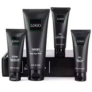 Private Label Organic Men Hyaluronic Acid Oil Control Skincare Kit Mens Skin Care Set Moisturizing Anti Acne Men's Skin Care Set