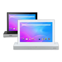 Nouveau terminal intelligent Android de bureau en forme de L de 10,1 pouces, tablette à double écran tactile, RJ45 WIFI pour commande de restaurant, kiosque en libre-service