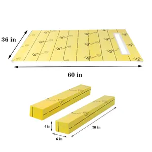 Uni-Green EPS Shower Tray Kit Linear Drain 60"x36" Watertight Shower Curb Kit For Bathroom