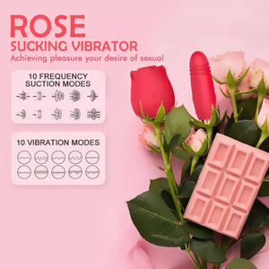 7 Intense Orale Zuig Rose Vibrator Sex Toy Vrouwen, rose Red Shape Tepel Sucker Siliconen Clit Vibrador Tong <span class=keywords><strong>Vagina</strong></span> Vibrators - Product Image 3