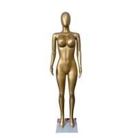Maniquíes de Plástico ABS Dorado Brillante para Ropa de Tallas Grandes, Modelo BBL Mina, con Pecho Grande, para Exhibición de Ropa Femenina Curvy